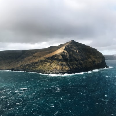 海岛鸟瞰图